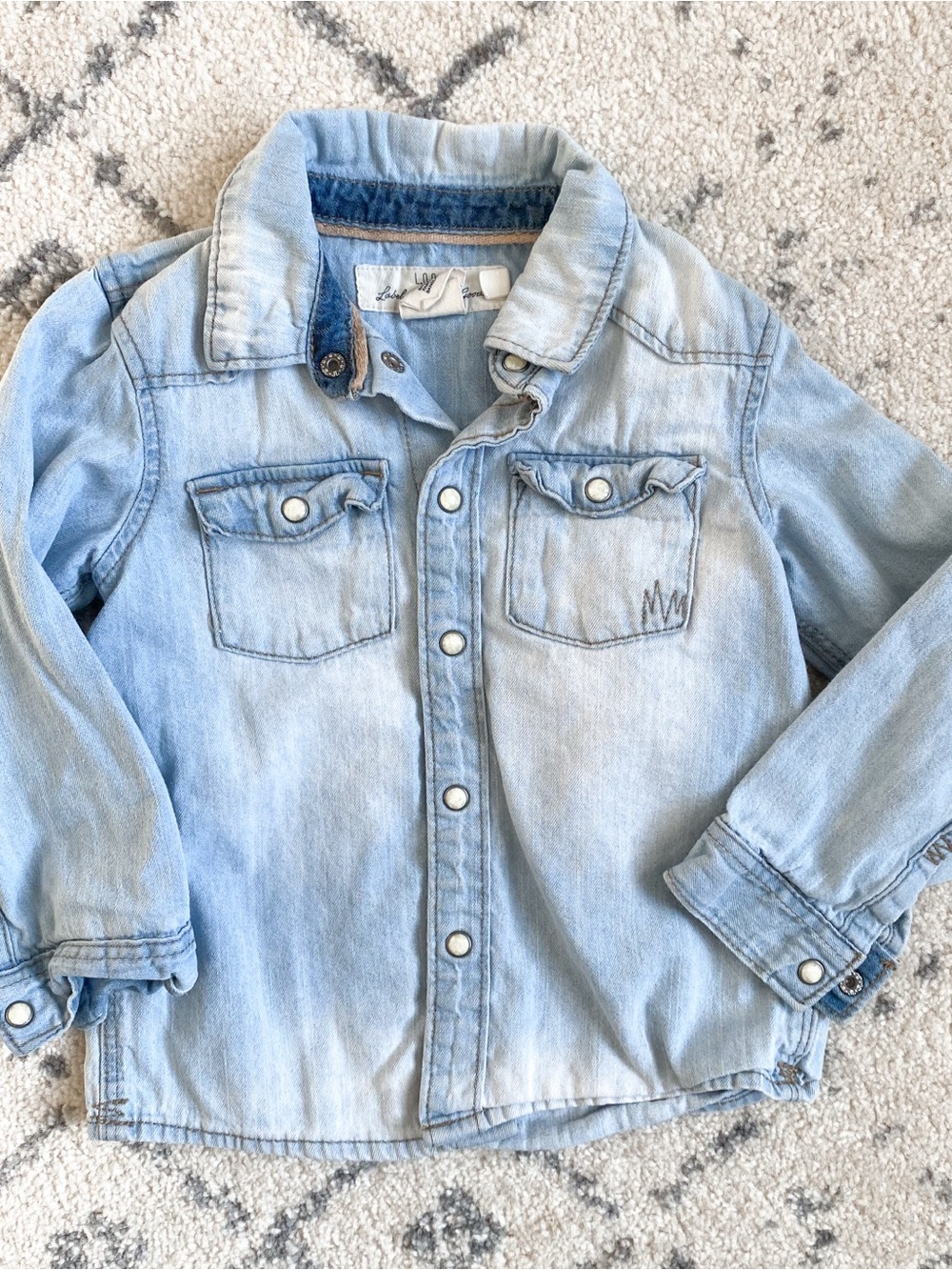 H&M Light Wash Denim Button Down